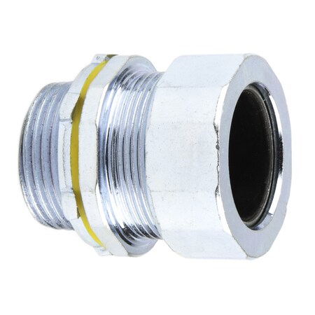 Dottie L.H. Dottie 1'' Steel Strain Relief Connector (Black Grommet), 5PK SR100C1050